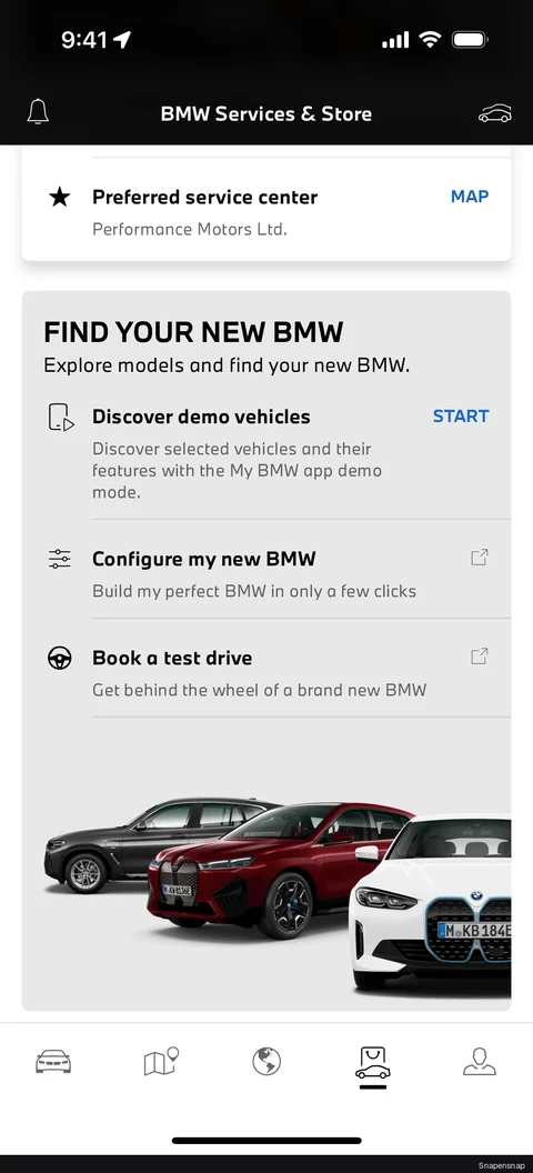 Сервисы и магазин BMW 6