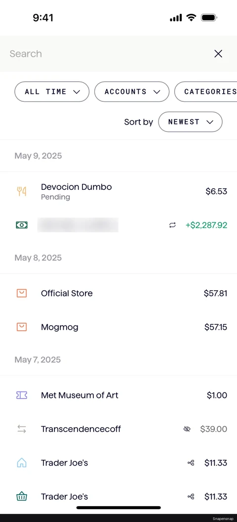 Поиск a transactions 2