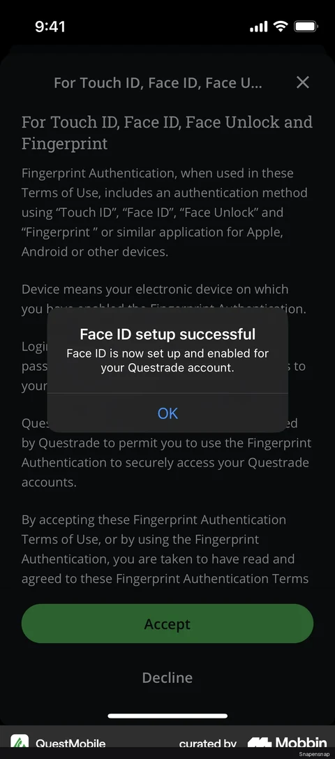 Включение Face ID 5