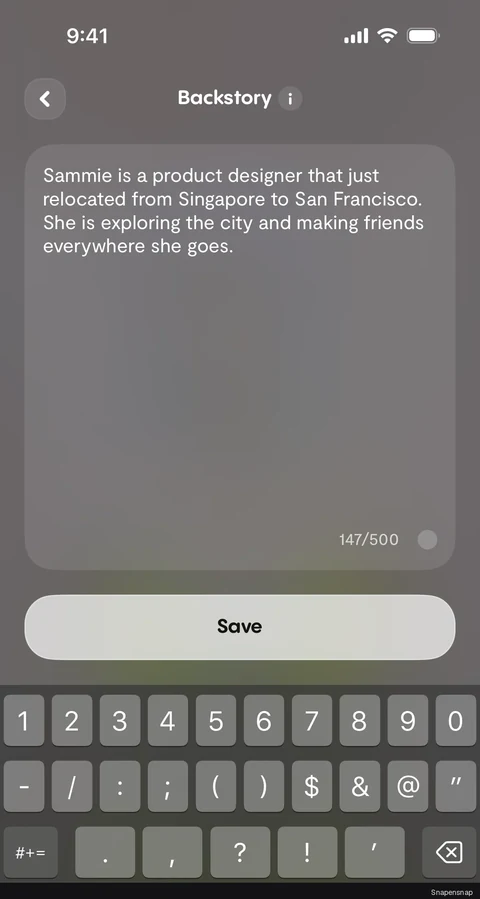 Добавление backstory 4