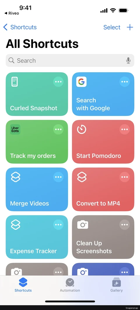 Добавление shortcut 4
