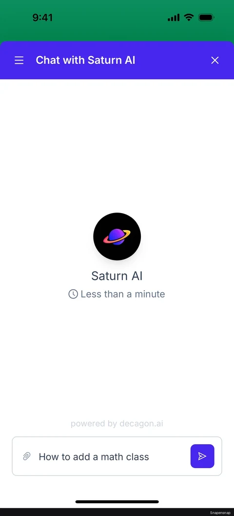 Чат с Saturn AI 4
