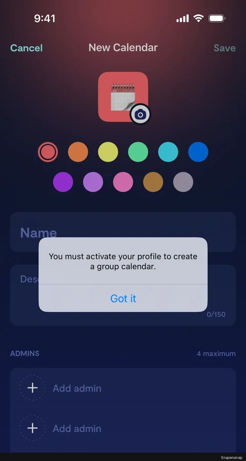 TODO:RU:Create a calendar 3