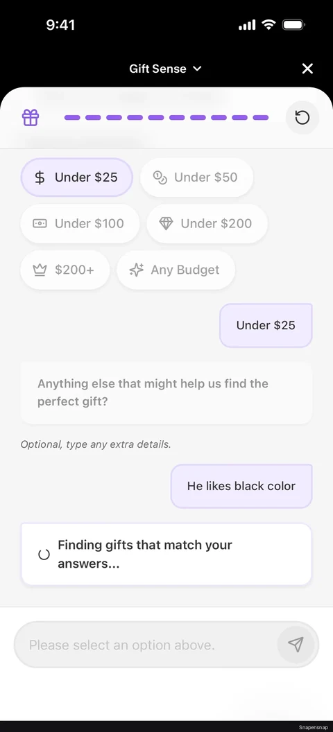 Чат с Gift Sense 9