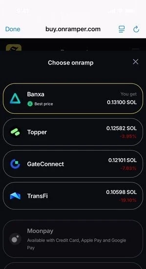 Покупка токена 10