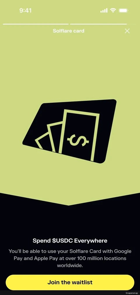 Лист ожидания Solflare Card 2