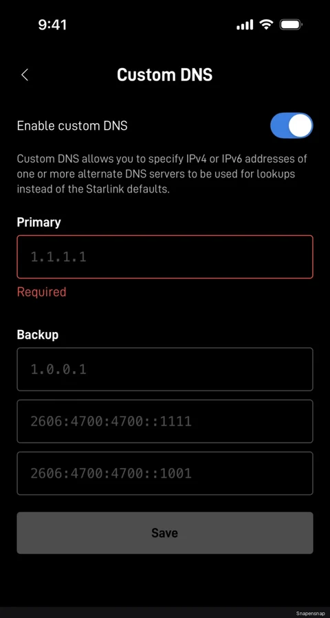 Включение custom DNS 3