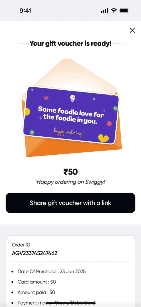 Покупка gift voucher 8
