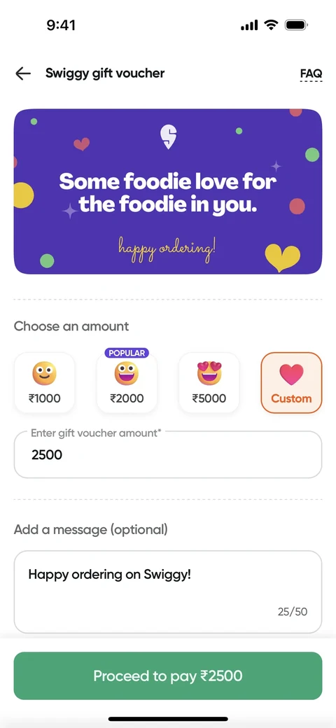 Покупка gift voucher 4