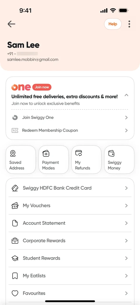 TODO:RU:Swiggy One membership 2