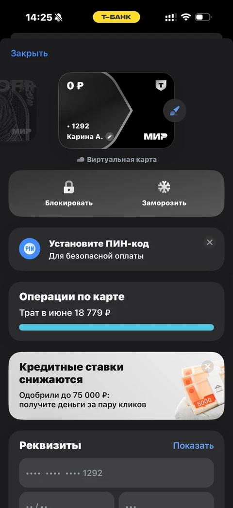 Т-Банк · Детализация · 76