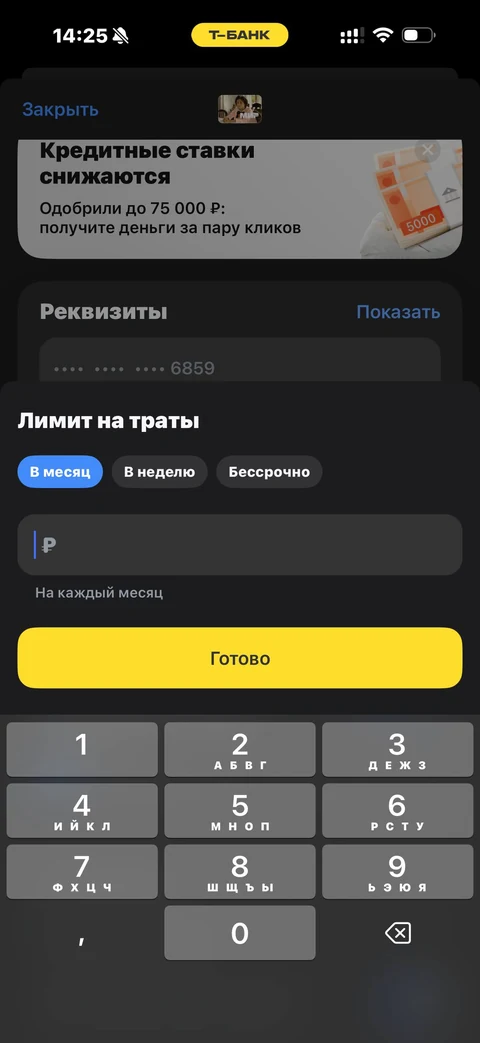 Т-Банк · Детализация · 63