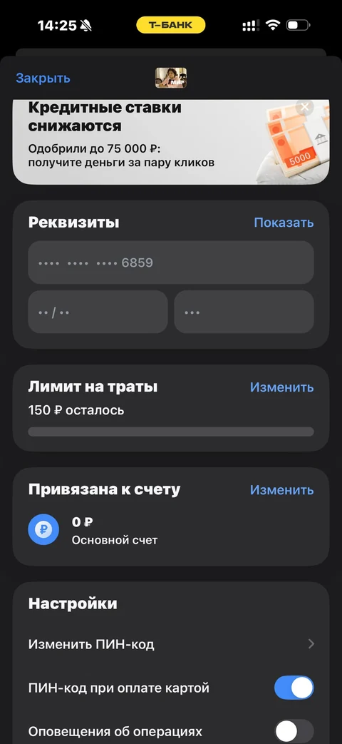 Т-Банк · Детализация · 66