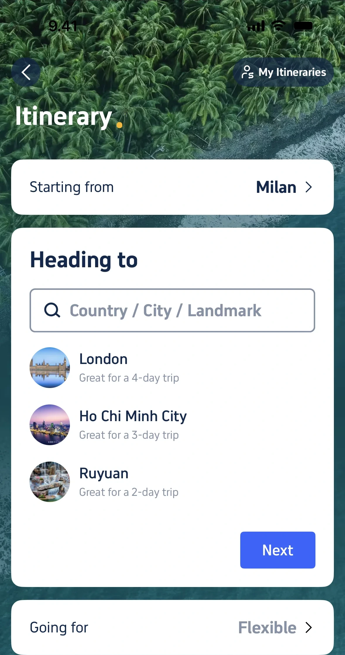 Генерация itinerary recommendations 2