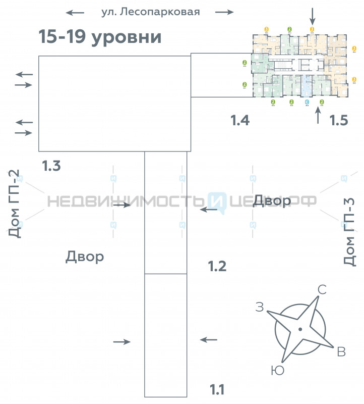 3 комн., 69.2м2, 18/24, Чистые пруды, Тюмень
