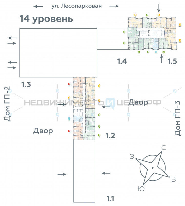 3 комн., 64.9м2, 14/24, Чистые пруды, Тюмень