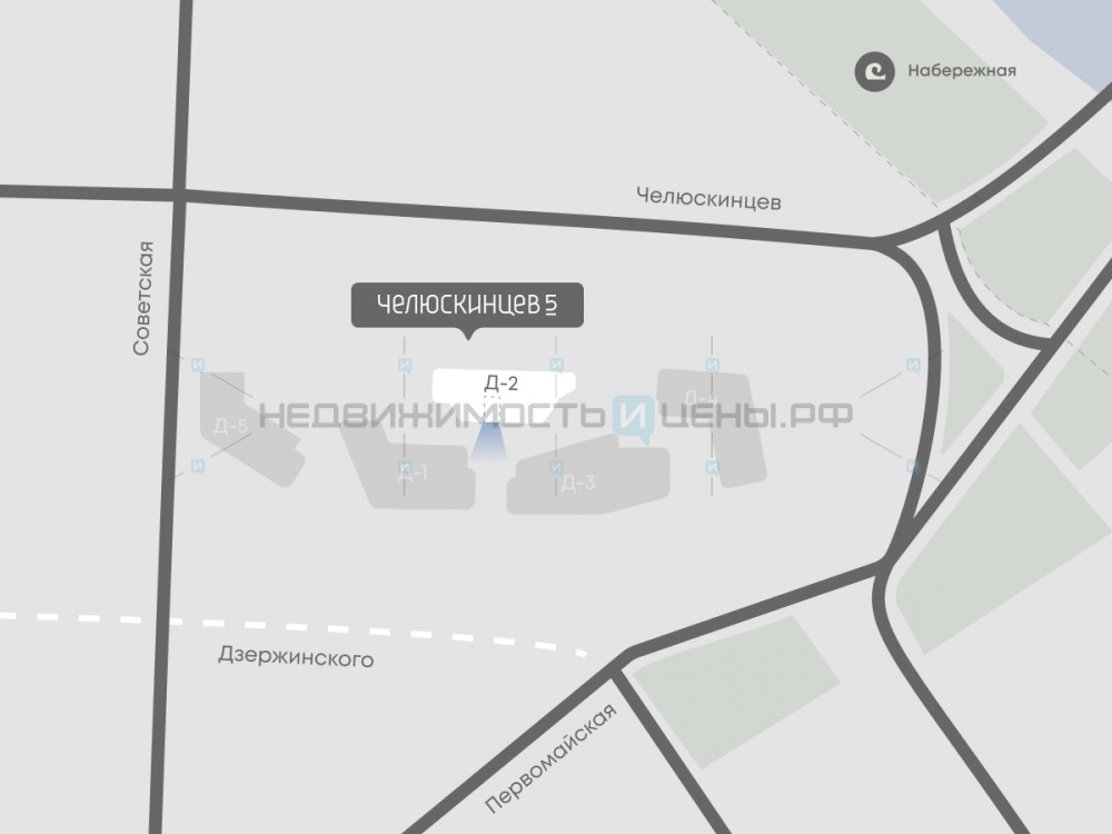 1 комн., 41.2м2, 6/9, Челюскинцев 5, Тюмень