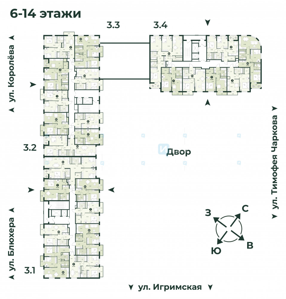 2 комн., 44.13м2, 7/18, Игрим, Тюмень