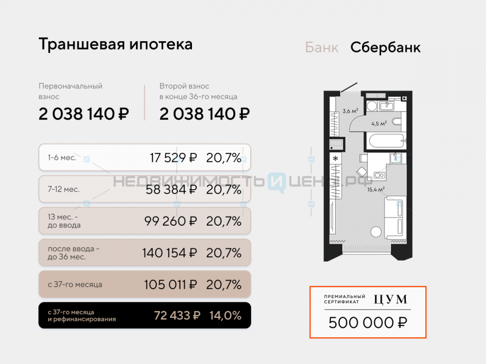 Студия, 23.5м2, 8/9, Челюскинцев 5, Тюмень