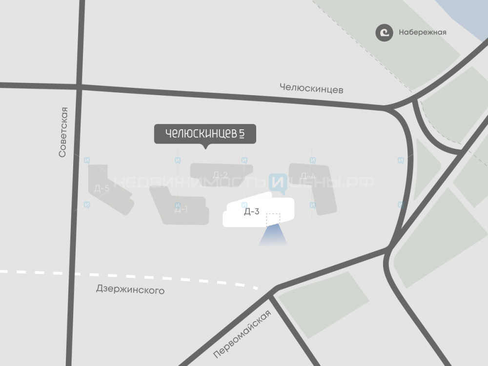 1 комн., 40.4м2, 3/9, Челюскинцев 5, Тюмень