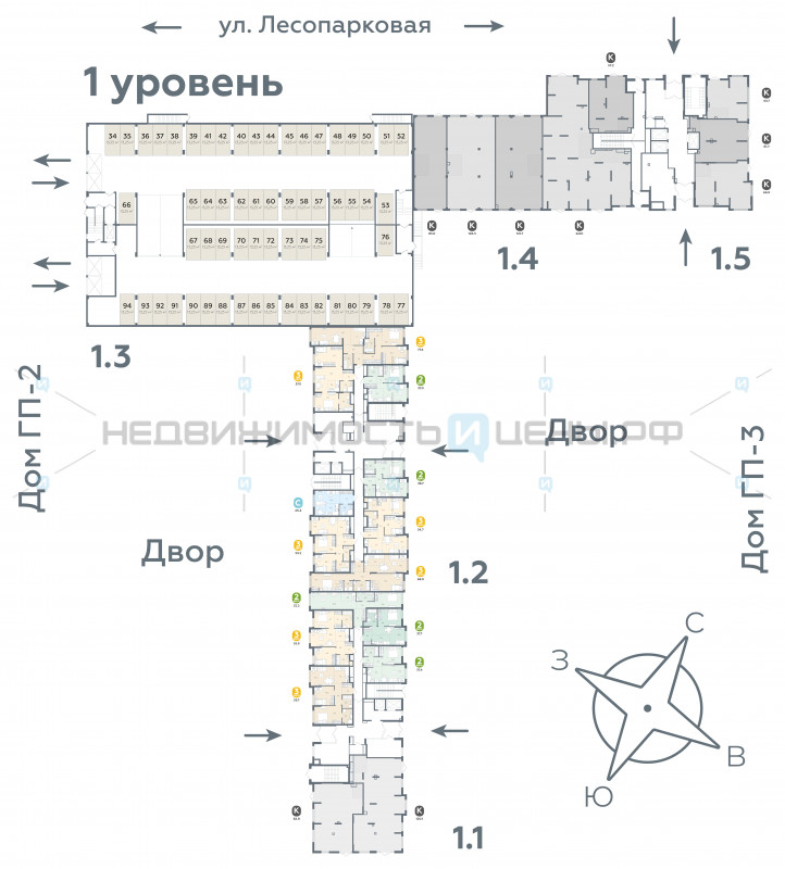 2 комн., 52.2м2, 1/24, Чистые пруды, Тюмень