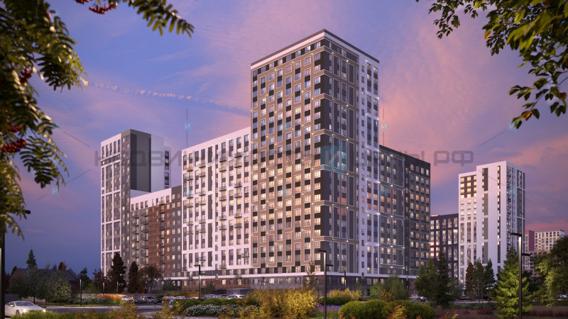 1 комн., 34.32м2, 10/24, Беринг, Тюмень