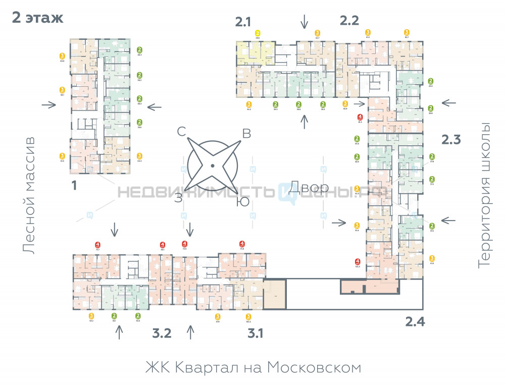 2 комн., 62.7м2, 2/15, Астро, Тюмень