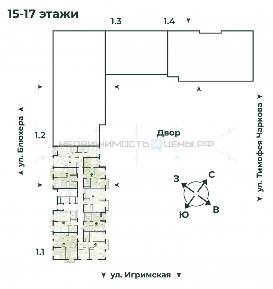 3 комн., 67.73м2, 17/18, Игрим, Тюмень