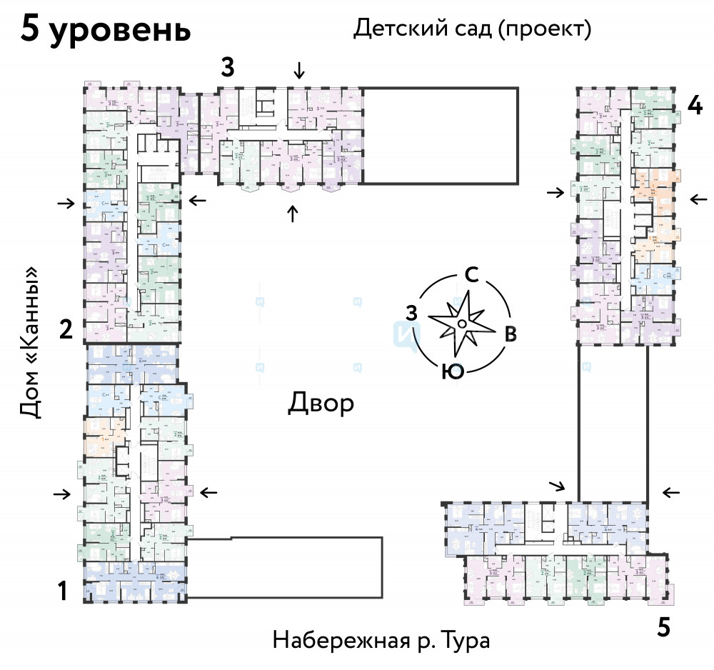 4 комн., 87.9м2, 5/25, Европейский берег, Тюмень