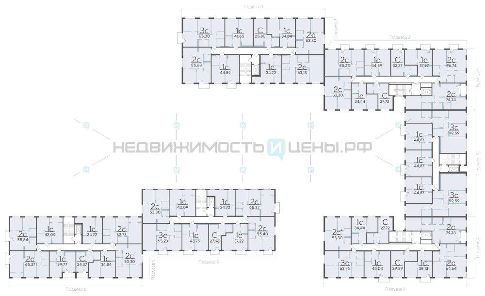 3 комн., 99.59м2, 2/4, Скандиа. Квартал у озера, Тюмень