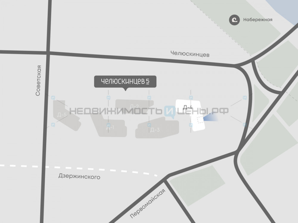 1 комн., 40.3м2, 8/9, Челюскинцев 5, Тюмень