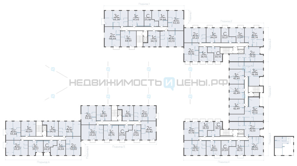 1 комн., 42.09м2, 4/4, Скандиа. Квартал у озера, Тюмень