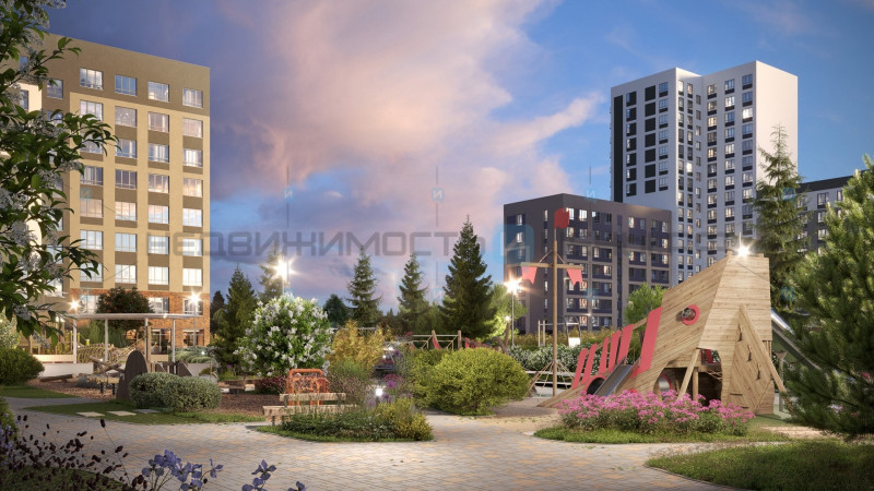 1 комн., 34.32м2, 10/24, Беринг, Тюмень