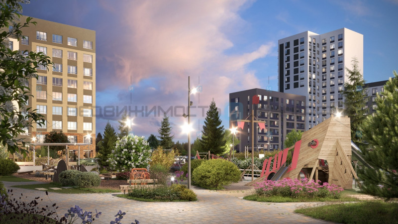 1 комн., 34.32м2, 10/24, Беринг, Тюмень