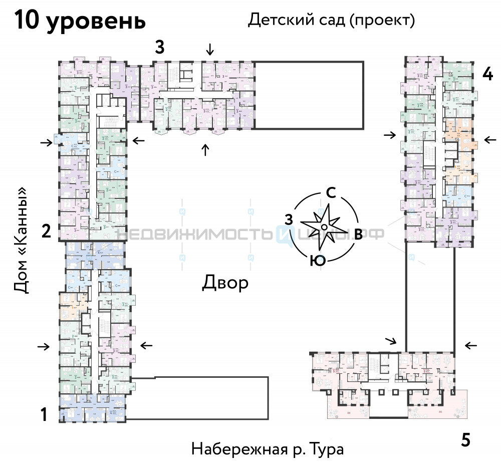 2 комн., 46.72м2, 10/25, Европейский берег, Тюмень