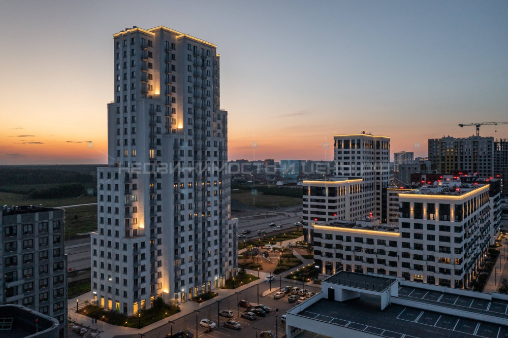 2 комн., 54.36м2, 6/17, Скандиа. Квартал в Комарово Парк, Тюмень