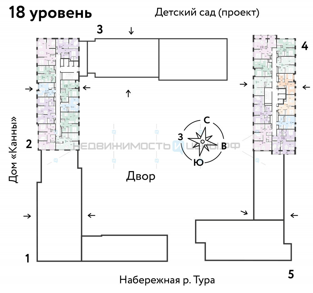2 комн., 37.63м2, 18/25, Европейский берег, Тюмень