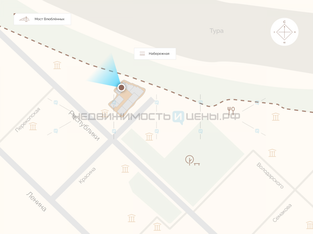 2 комн., 51.1м2, 5/10, Дом Форм, Тюмень