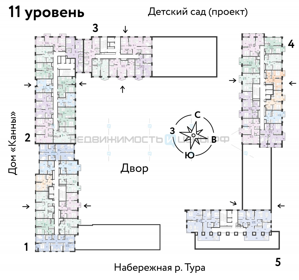 2 комн., 39.97м2, 11/25, Европейский берег, Тюмень