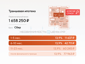 1 комн., 38.2м2, 16/16, Дом на Большой Спасской, Тюмень