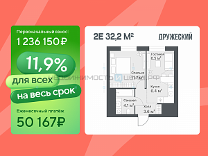 1 комн., 32м2, 13/14, Дружеский, Тюмень