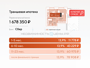 2 комн., 30.4м2, 10/16, Дом на Большой Спасской, Тюмень
