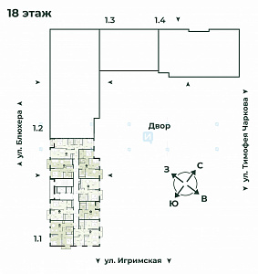 3 комн., 56.93м2, 18/18, Игрим, Тюмень