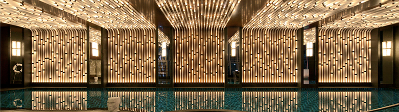 Освещение SPA зоны бассейна и wellness в отеле