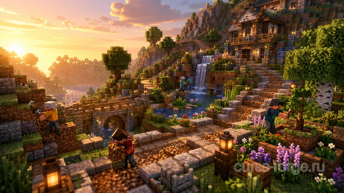 Как сделать красивый рельеф в Minecraft