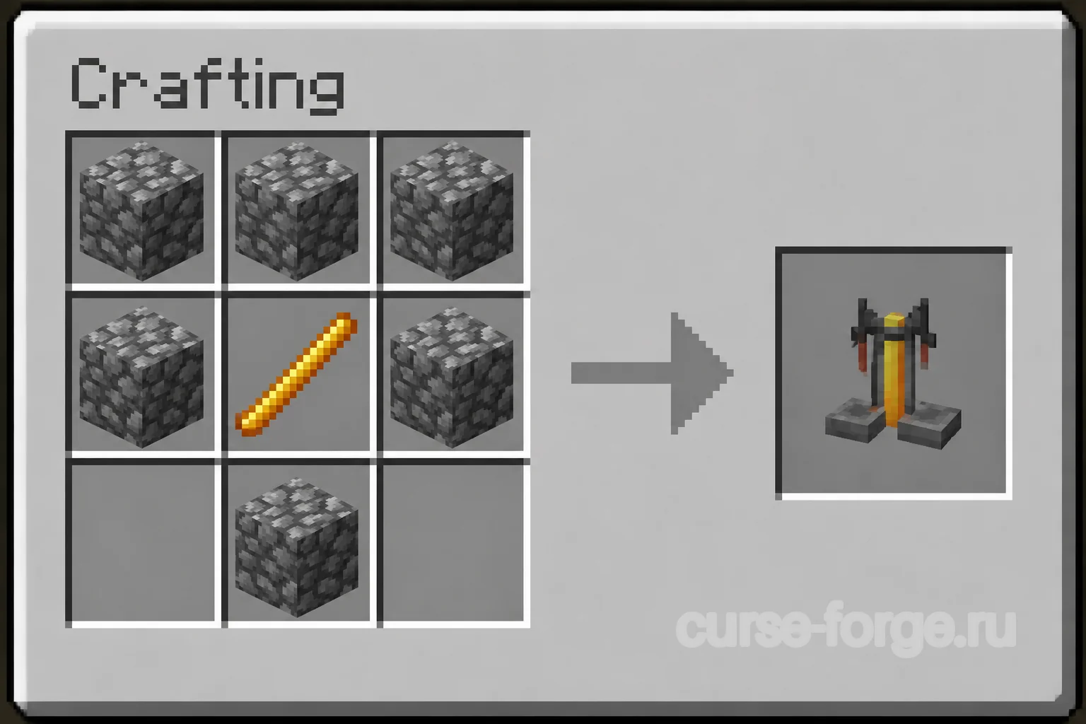 Крафт зельеварки Minecraft