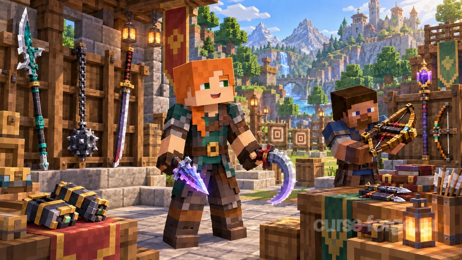 MC Dungeons Weapons