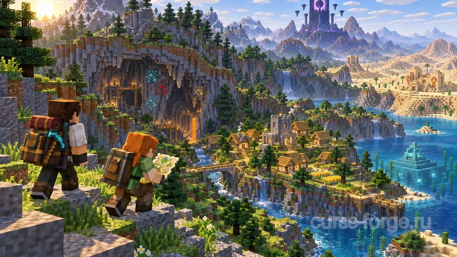 Piglin's Path - Custom Terrain Survival Map 5000 x 5000