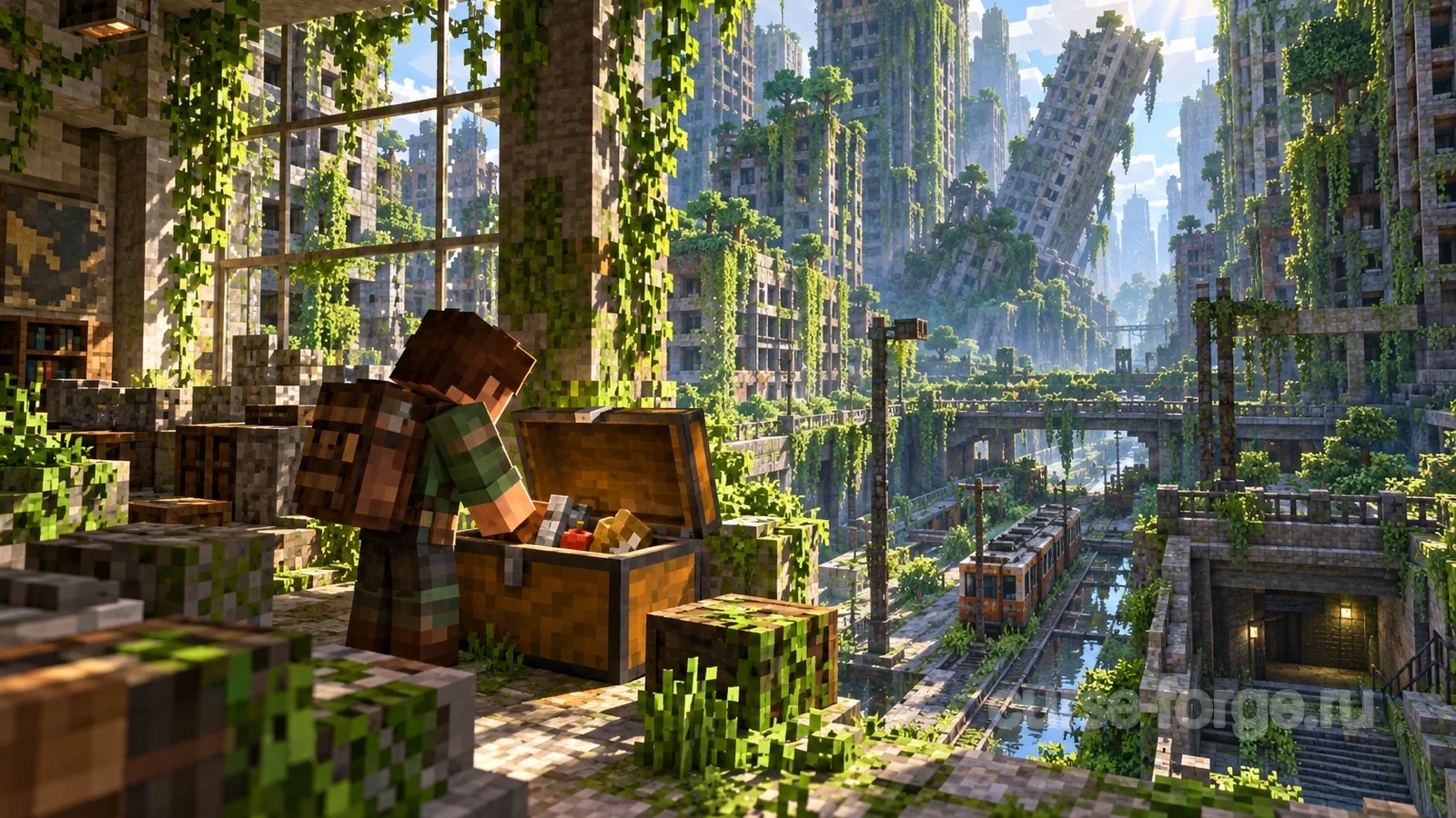 Mosslorn - 1000x1000 Abandoned Overgrown City with Lore
