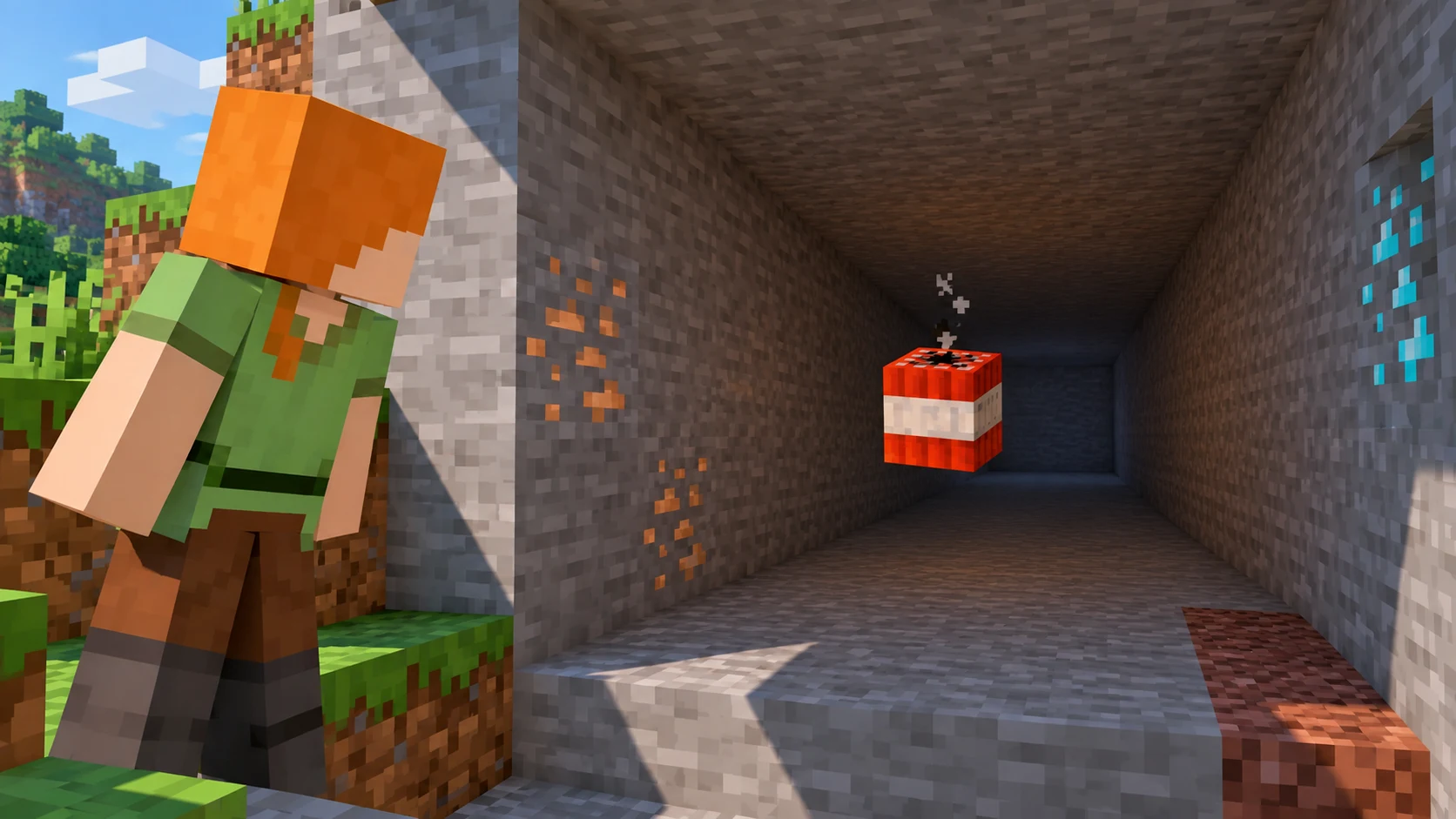 Тоннельный бур Minecraft Bedrock: сборка и ручной запуск